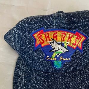 San Jose Sharks Vintage YOUTH sized strapback hat
